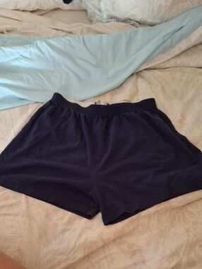 Reebok Kids Buffalo Bills Navy Elastic-Waist Athletic Shorts